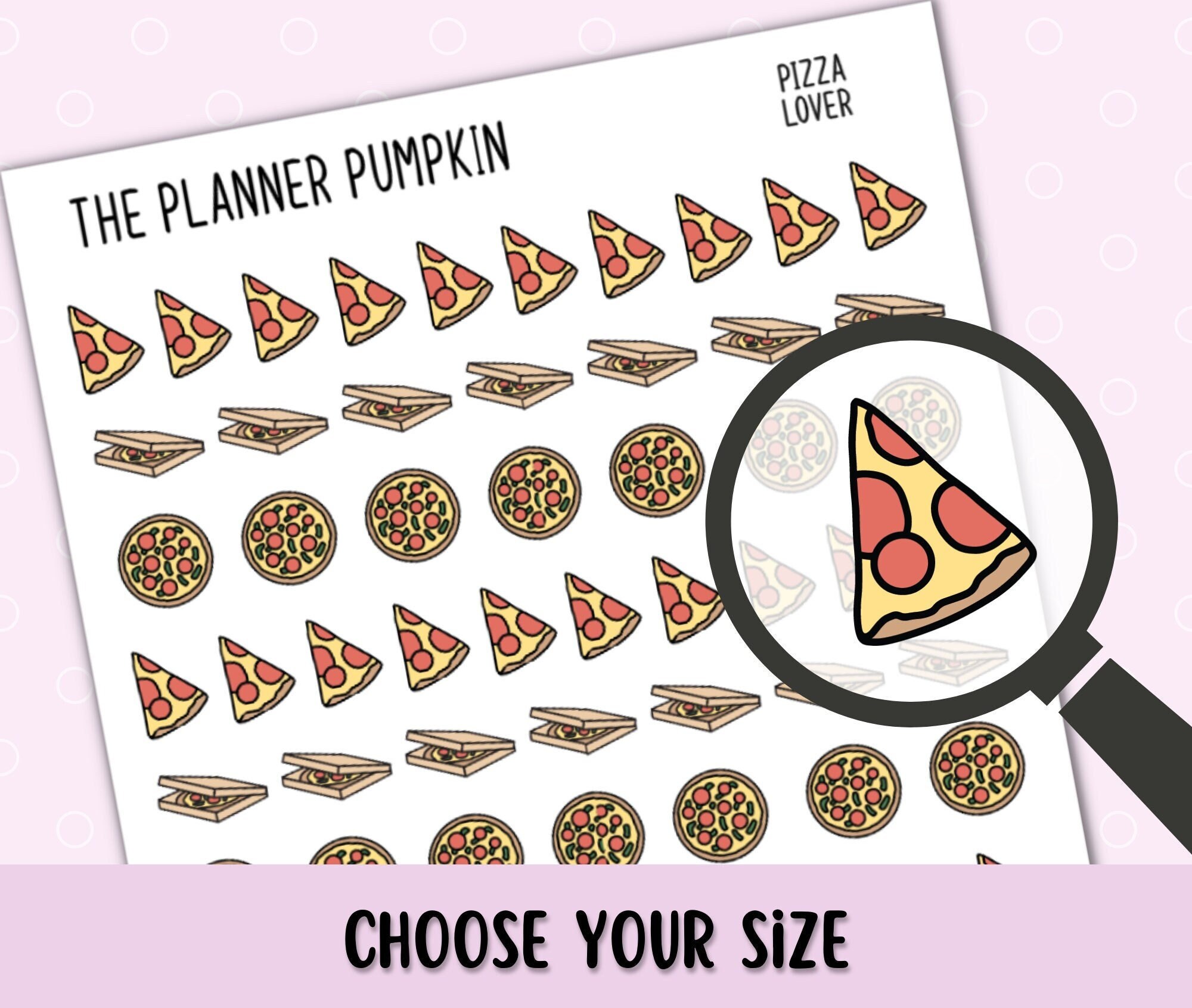 Pizza Doodle Sticker - Etsy