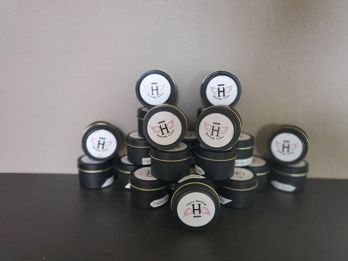 5oz tin can scented candles assorted fragrances and colors. Etsy