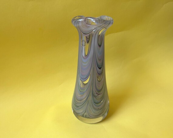 Dartington Crystal Vaso In Vetro Trasparente Per Fiori, Collezione Flower Garden, Altezza 13 Cm, Fatto A Mano