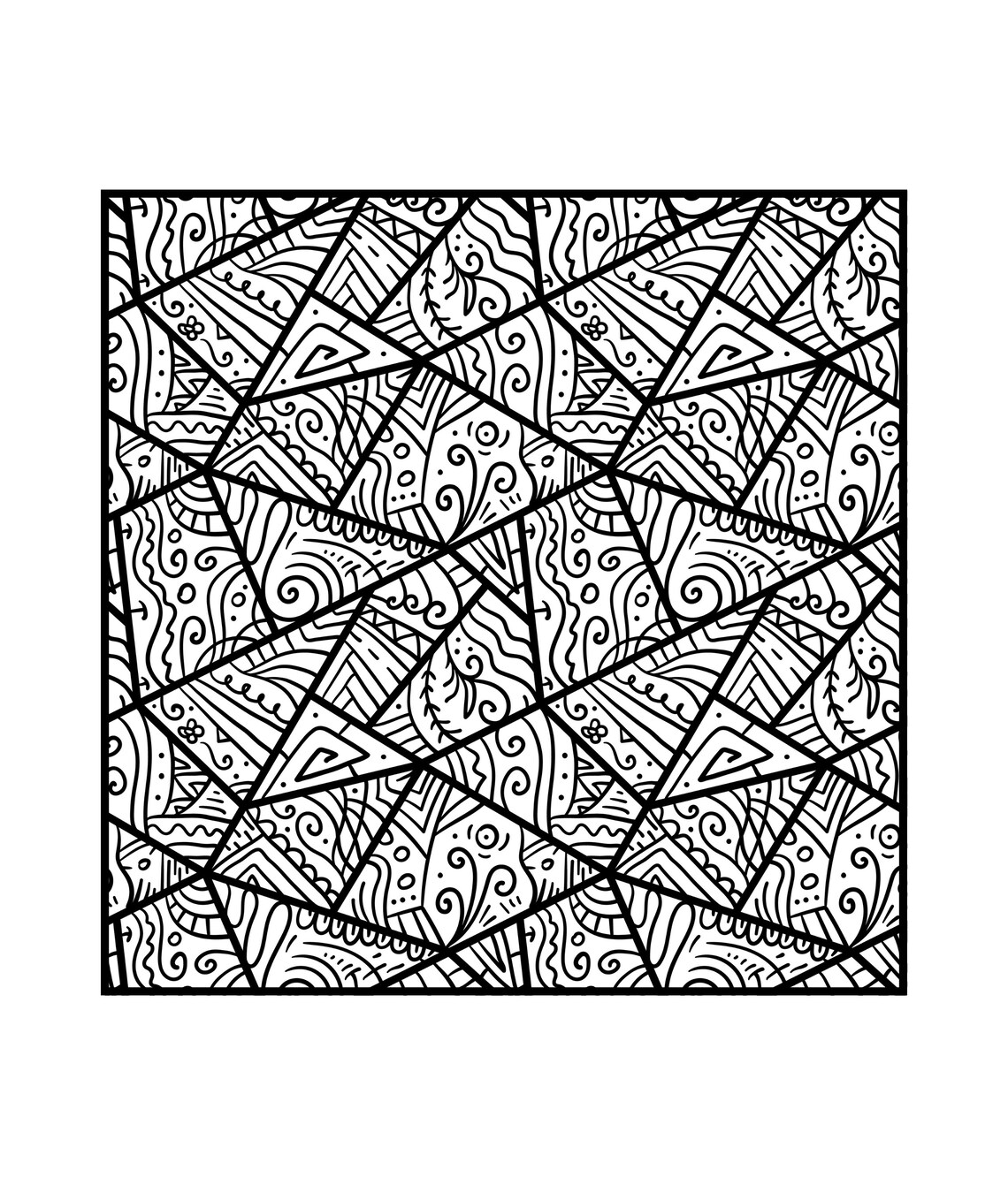 Adult Coloring Book DIGITAL DOWNLOAD Moderate-Difficult | Etsy