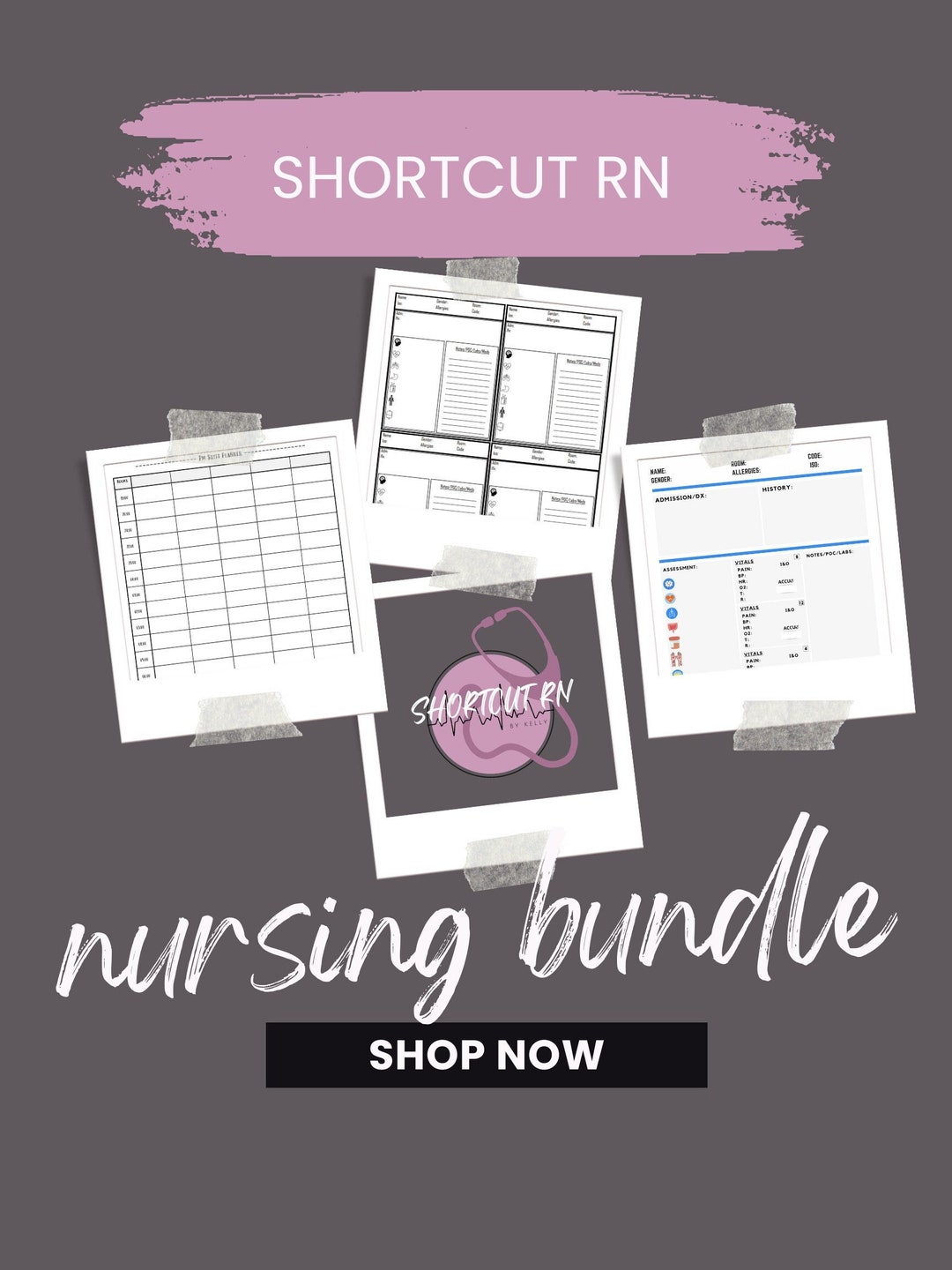 Nursing School Bundle for Report, New Grad Nurses, Nursing Students, RN ...