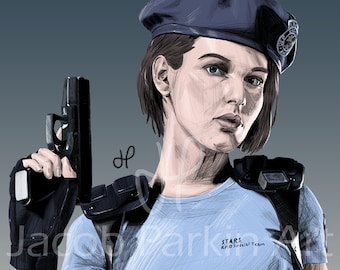 You want S.T.A.R.S.? I'll give you S.T.A.R.S.! - Resident Evil 3 Digital Art Print