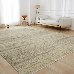 10x13 Turkish Oriental Rug - Kizzy | 10x13 Beige Handmade Wool Carpet for Living Room | Oversized Area Rug | Antique Rug for Home Decor