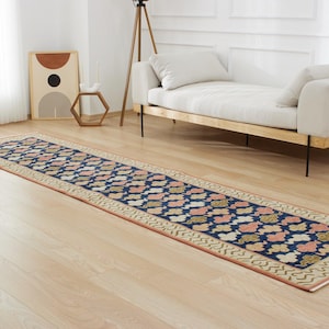 3x12 Turkish Oriental Rug Runner - Kihoa | 3x12 Handmade Wool Carpet for Hallway | Runner Rug | Antique Rug for Boho Decor