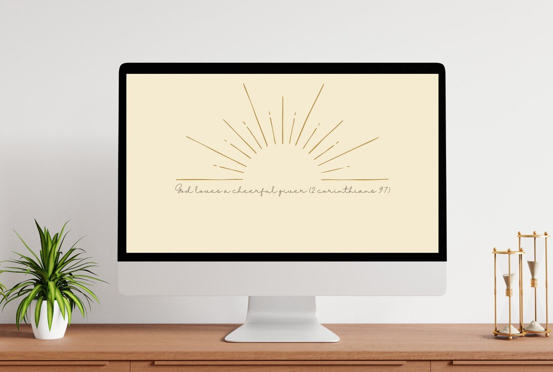Minimalist Desktop Wallpaper | Sunshine Desktop Background | Bible
