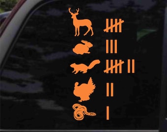 Road Kill Animal Hit Tally Decal