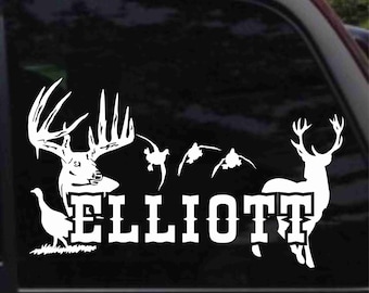 Personalized Name with Wildlife Decal Sticker