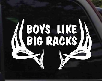 Boys Like Big Racks Decal Sticker