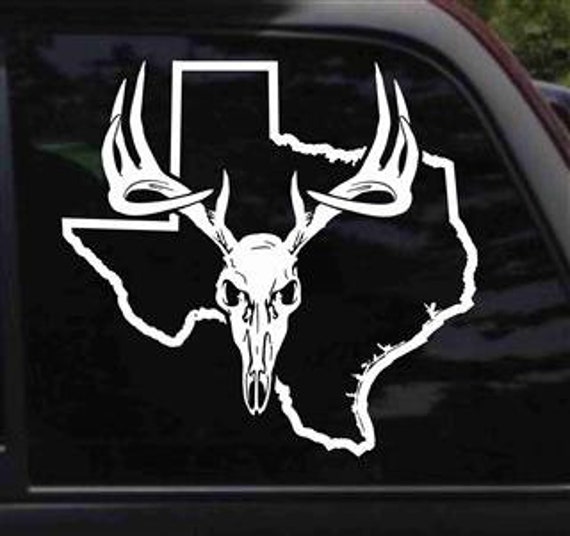 Whitetail Deer Skull Decals