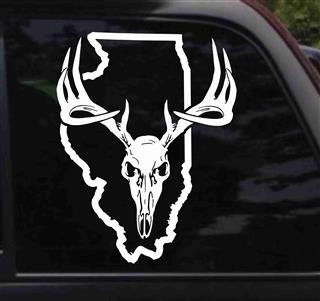 Illinois Deer Skull Decal -  New Zealand