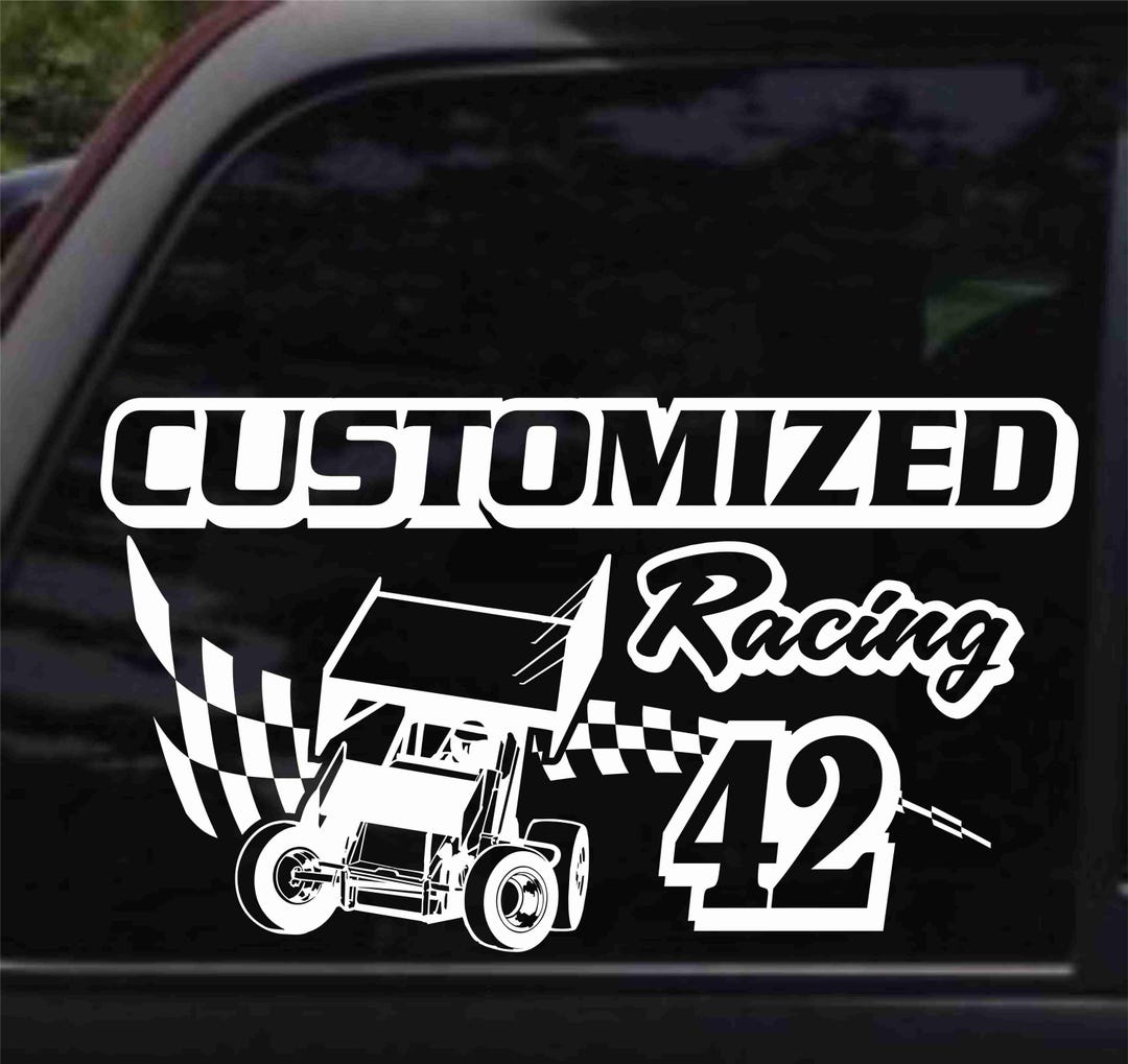 Sprint car decals discount