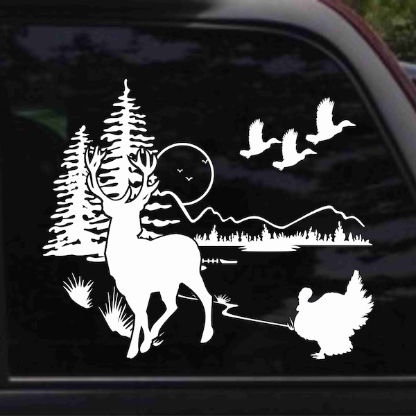 Wildlife Scene Decal