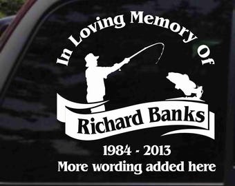 Fisherman Memorial v3 Decal Sticker