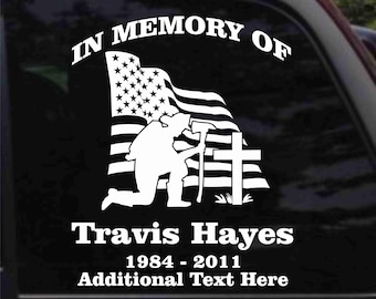 Firefighter Memorial v4 Decal Sticker