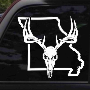 Missouri Deer Skull Decal