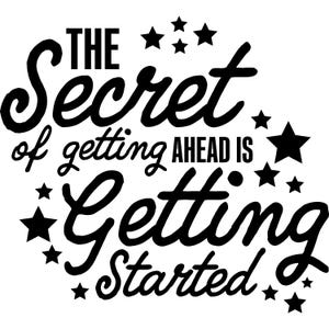 The Secret - Elegant Minimal Quote, Mystical Mindset Cut, Motivational Quote, The Secret Typography, The Secret SVG, Digital SVG Download