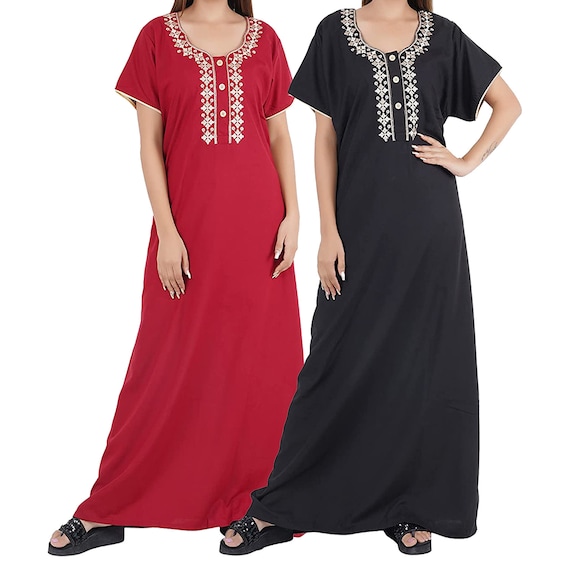 Buy Ramdev Enterprise Women's Cotton Traditional Plain Anarkali Gown  (Color_Dark Green,Size_L) at Amazon.in