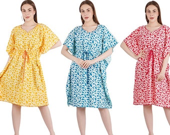 Women's  Cotton Knee Length short Nightgown Maxi Nighty Soft Fabric ,Sleepwear comfortable, wear for women