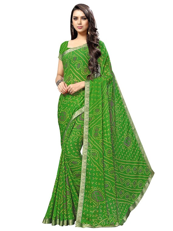 Bandhani print hotsell chiffon saree