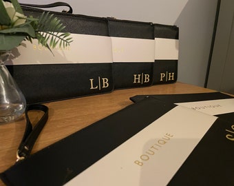 Personalisierte Monogramm Clutch Taschen