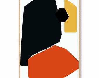 Modern Contemporary Abstract Art Print - Digital Download - Painting