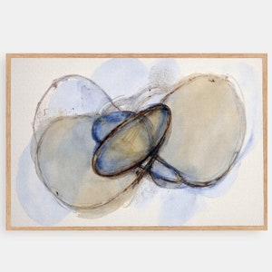Abstract Watercolor Art Print: Modern Neutral Home Decor (Digital Download)