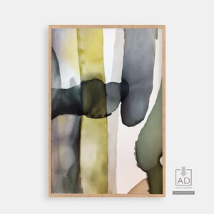 Abstract Watercolor Art Print, Digital Download Wall Art, Modern Home Decor, Minimalist Art, Contemporary Artwork Printable