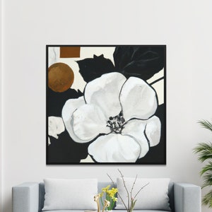 Floral Square Printable Wall Art - Modern Abstract Print - 137
