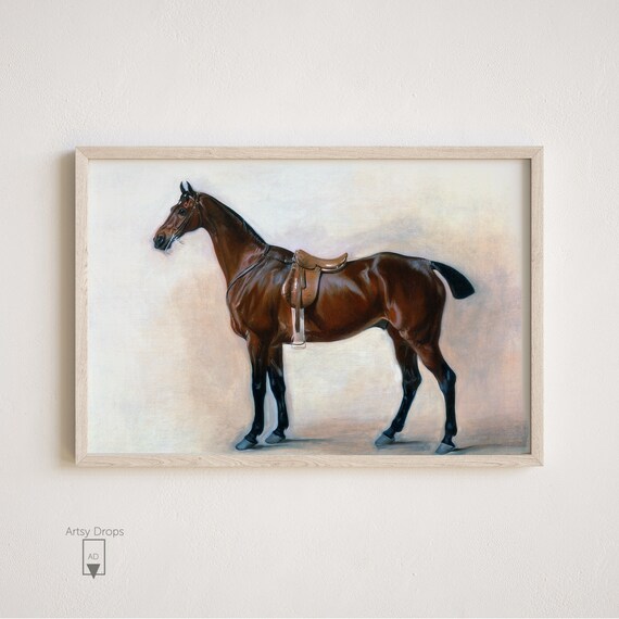 Horse Antique Print |  Downloadable Art Prints |  Vintage Animal Printable Wall Art |  Horse Print |  Antique Horse Wall Art