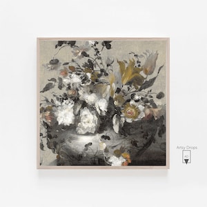 Vintage Floral Paintings - Fall Botanical Art for Farmhouse Decor - Antique Flower Prints