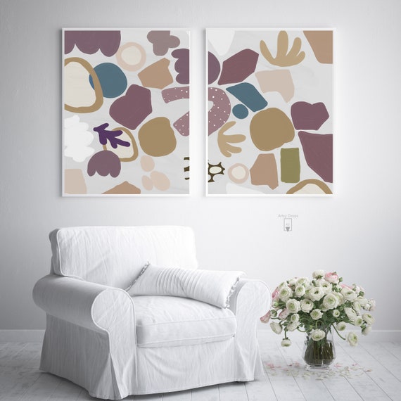 Abstract Art Set, Printable Abstract Print, Abstract Instant Art, Abstract Painting Art, Contemporary Art, Modern Abstract, Digital Download