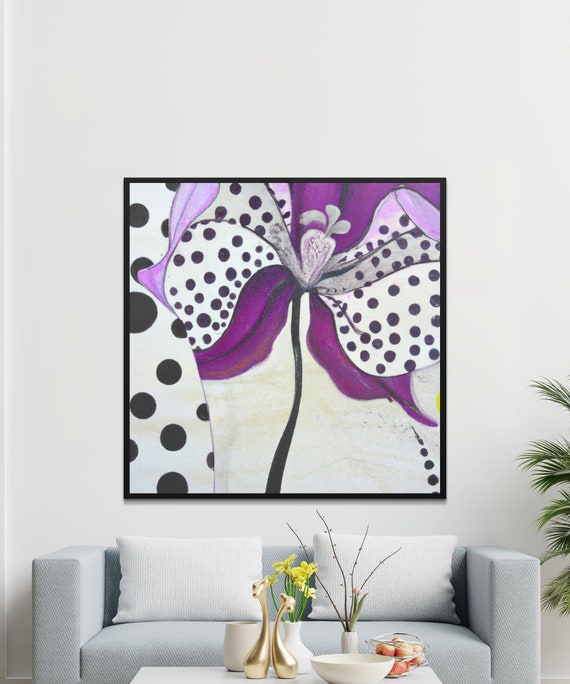 Floral Wall Art | Print Floral | Square Print | Square Printable | Print Modern | Floral Abstract | 165