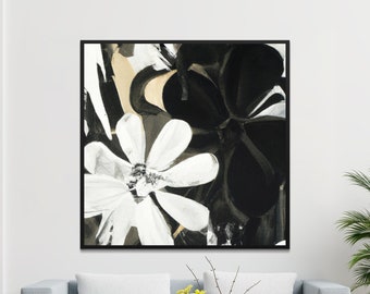 Floral Wall Art Print  Square Printable Modern Abstract  130