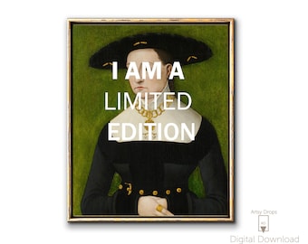 Vintage Funny Quote Prints  Printable Art  Altered Portrait Poster