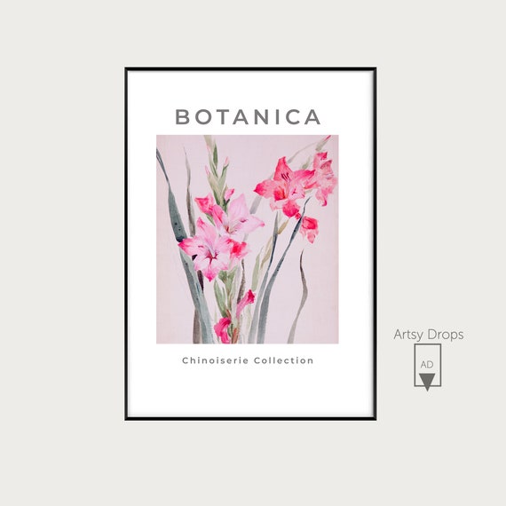 Art Nouveau Prints | Floral Digital Art Prints  | Posters | Botanical Art Print | Printable Wall Art | Wall Decor Floral | Modern Floral