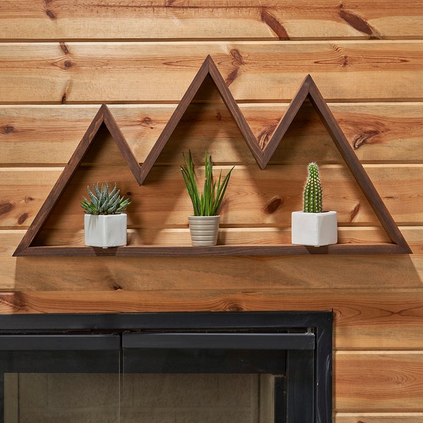 Mountain Wall Shelf Etsy