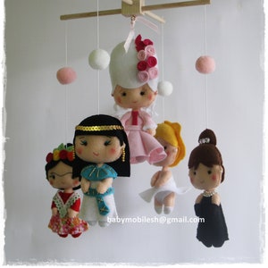 Baby mobile Empowered Women, Girl Power, Inspirational Mobile, Women from History, Equal Rights, Baby Shower