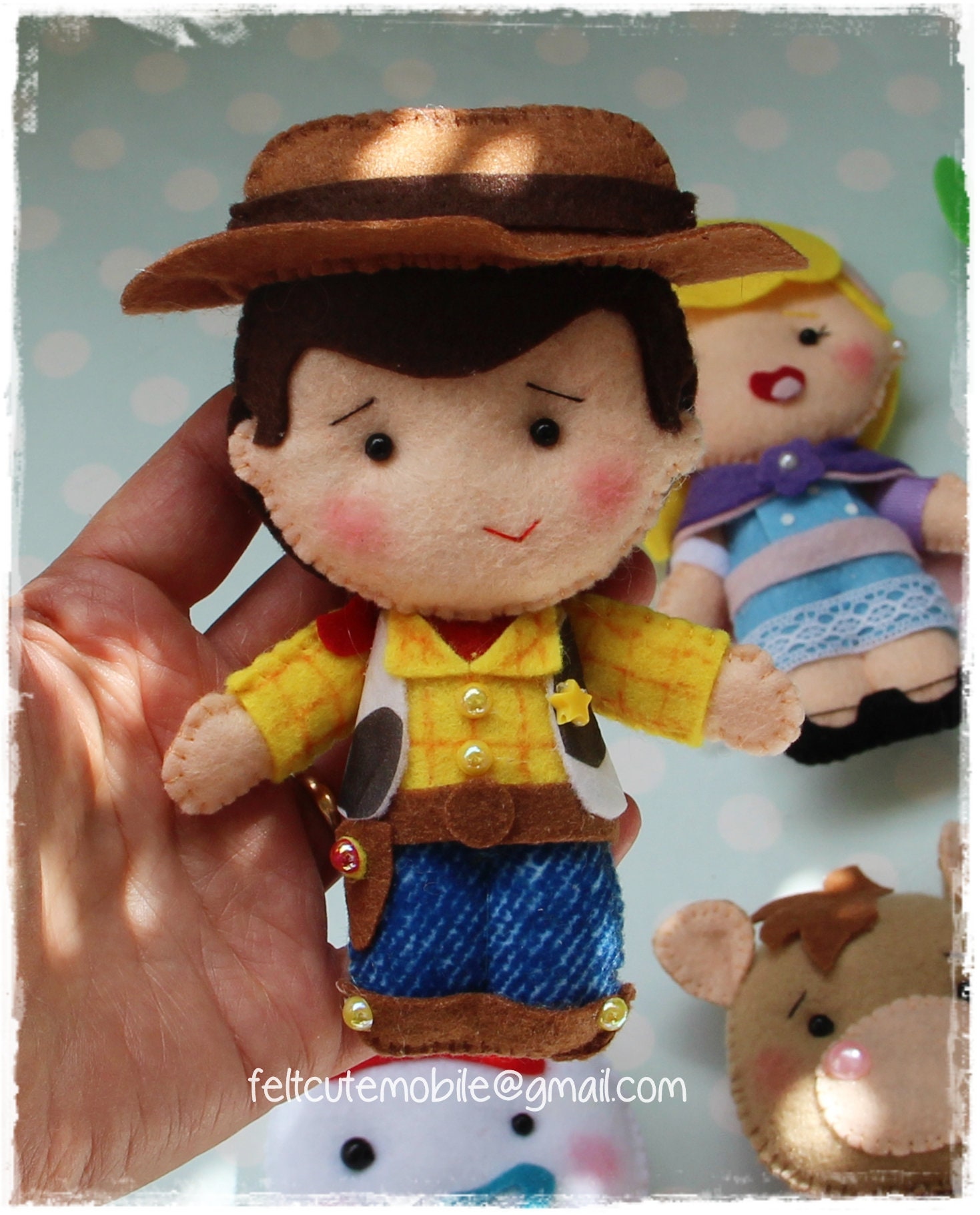 Choose Your Toy Story Inspired Characters Felt Mobile Woody