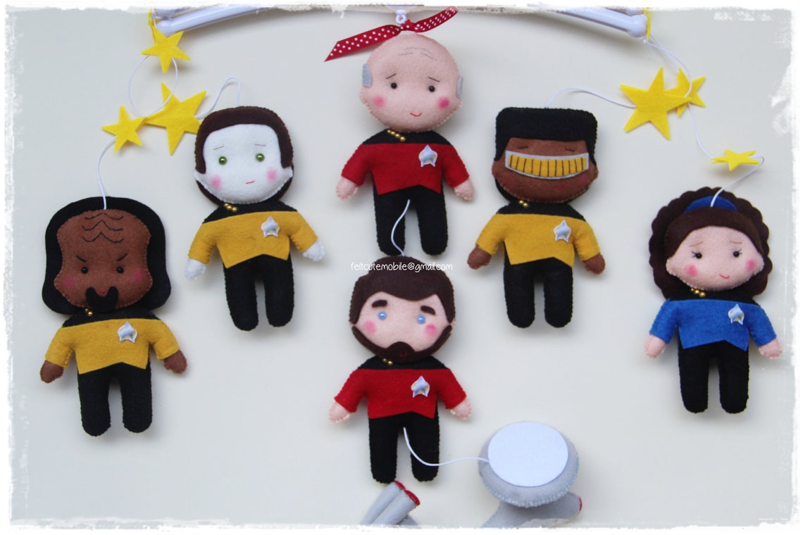 Mobile star trek baby gift decor nursery bending baby boys Etsy