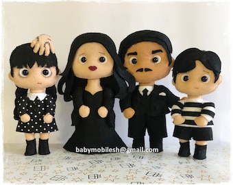 Halloween Family Inspired felt dolls Halloween decorations