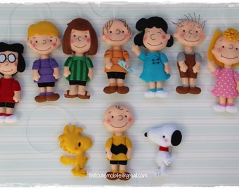 One Felt Peanuts Characters Ornaments Craft Doll Decoration Snoopy Charlie Brown Baby Peanuts Nursery Anniversary Can Happy Birthday Gift