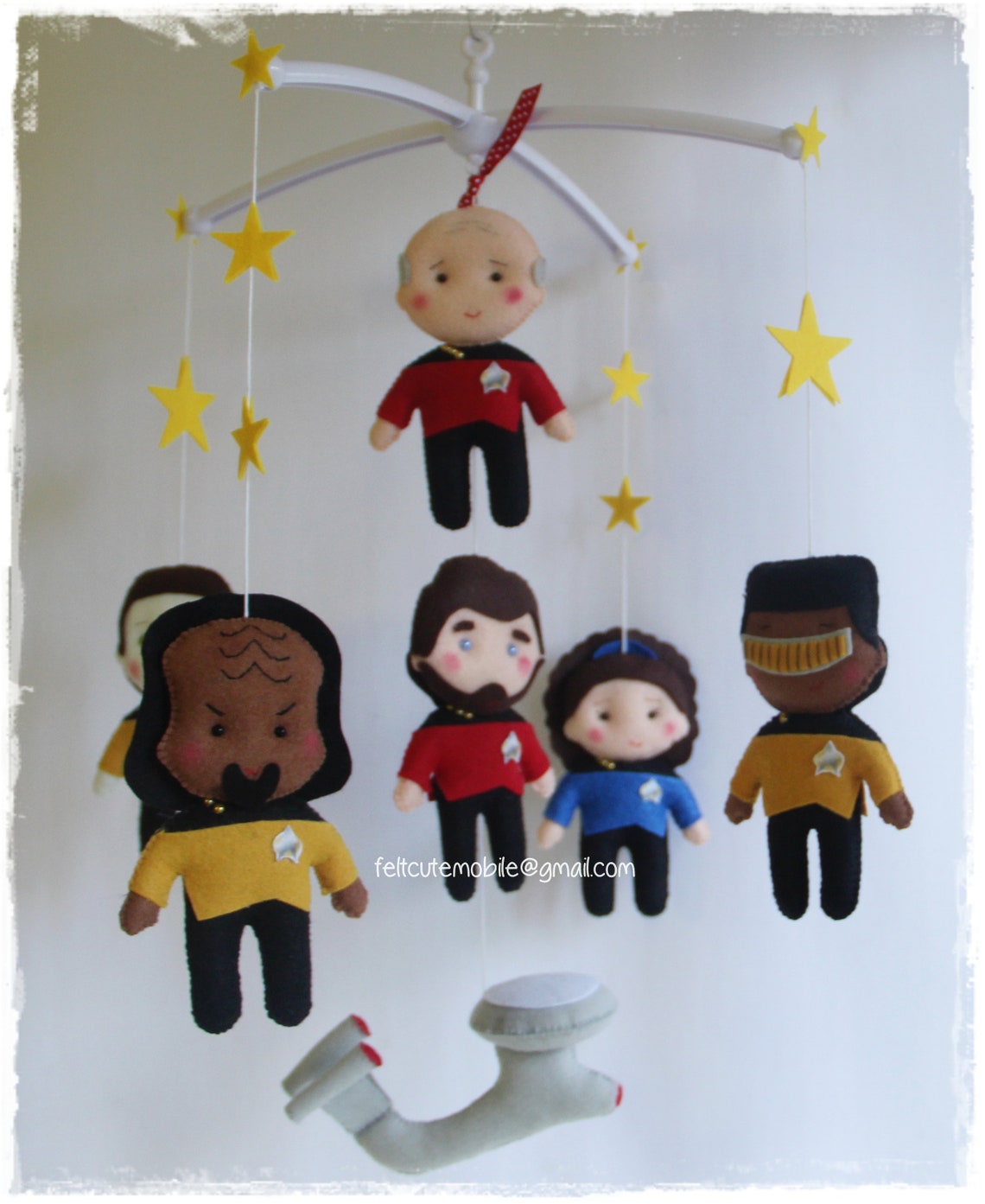 Mobile star trek baby gift decor nursery bending baby boys Etsy