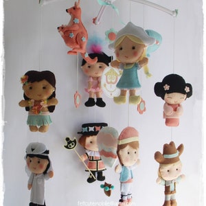 Handmade &#39;It&#39;s a Small World&#39; Baby Mobile: Nursery Decor