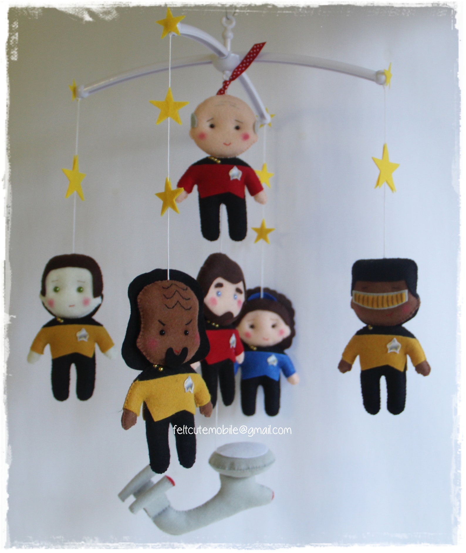 Mobile star trek baby gift decor nursery bending baby boys Etsy