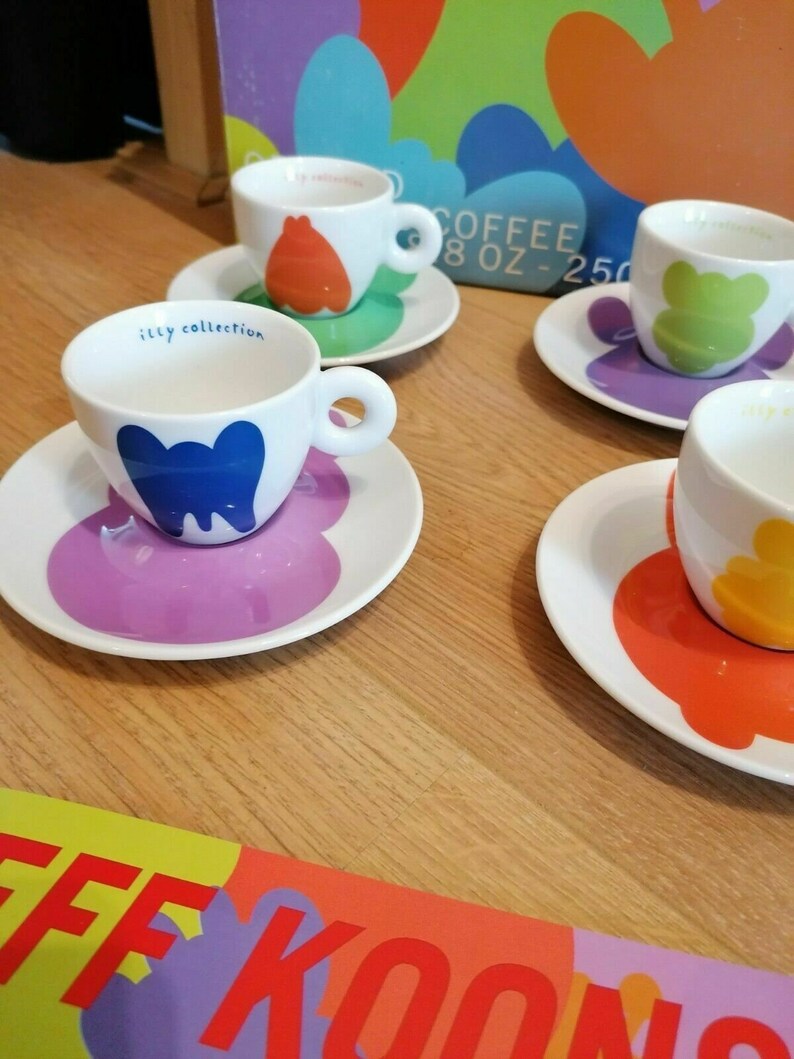 Jeff Koons ILLY Collection 2001 Espresso Cups Original Etsy