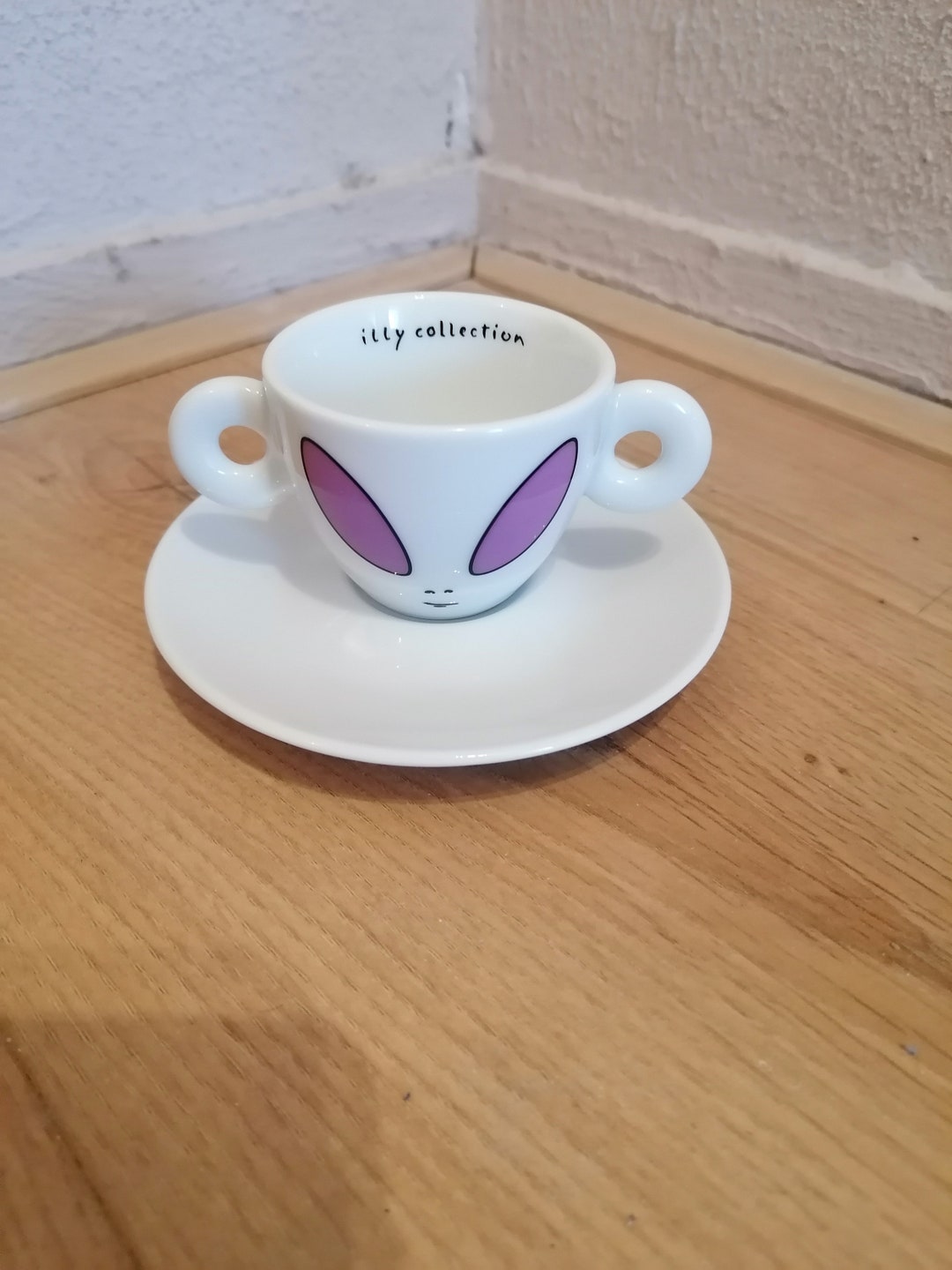 Illy Collection 2001 Espresso Cup David Byrne Alien Etsy