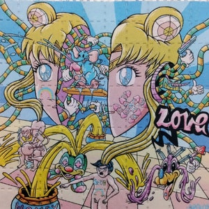LE Droid25 blotter art/Sailor Moon Kinky Dirty Love 100-tab sheet 2.5 inch by 2.5 inch