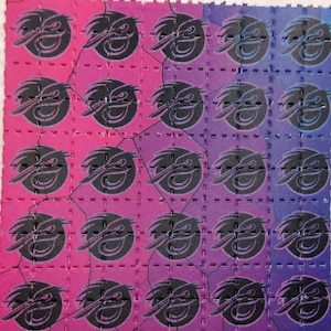 Blotter art/Phoenix Rising Visual Fiber multicolor choice 100-tab sheet 2.5 inch by 2.5 inch