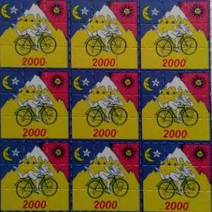 Unique Bicycle Day 1943 Albert Hofmann LSD Vintage Blotter