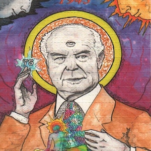 Blotter art/Albert Hofmann 75th Anniversary Trippy Bike Ride 500-tab sheet 7 inch by 8.5 inch
